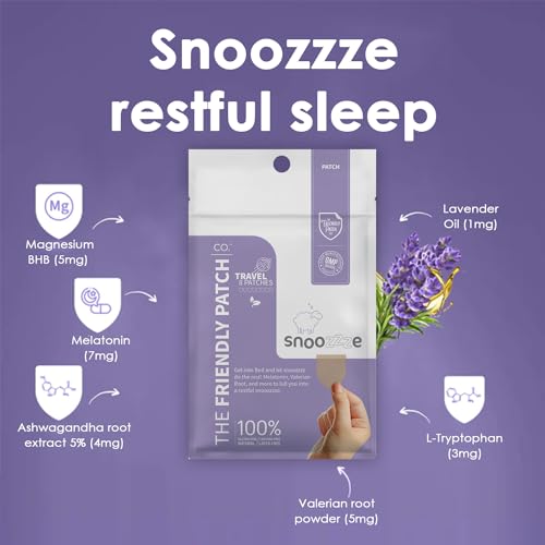 The Friendly Patch Travel Essentials Multi-Pack includes 8 Patches: Snooze Sleep Patches, Ashwagandha calm, Boost Energy Patch, and Shield for Sleeping, Relaxing, and Energy.