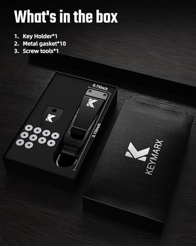 Key Organizer for Men Compact Key Holder Minimalist Key Case Metal Key Chain Key Holder for Keychain Secures 2-5 Keys