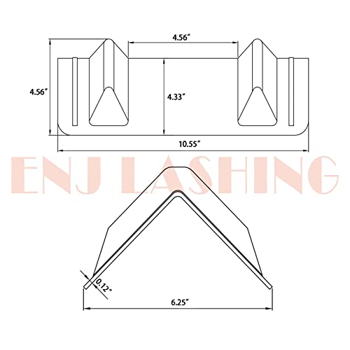 ENJ 20 Pack Flatbed Edge Protectors for Cargo Loads Corner Protectors Flatbed Used Together with Webbing to Protect Cargo, Red | Corner Protectors Flatbed Used Together with Webbing to Protect Cargo, Red