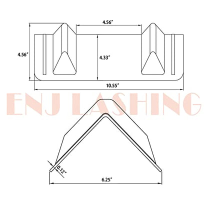 ENJ 20 Pack Flatbed Edge Protectors for Cargo Loads Corner Protectors Flatbed Used Together with Webbing to Protect Cargo, Red | Corner Protectors Flatbed Used Together with Webbing to Protect Cargo, Red