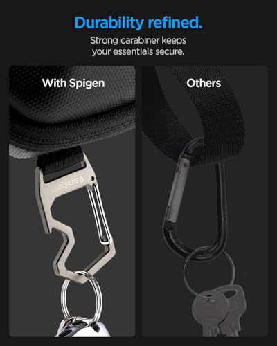 Spigen Life Hard Shell Sunglasses Case with Carabiner and 2-Way Belt Strap | Included Bottle Opener, Cleaning Cloth I For Hiking, Travel, Daily Use I Universal Fit for Meta, Ray-Ban, Oakley, Sunglasses