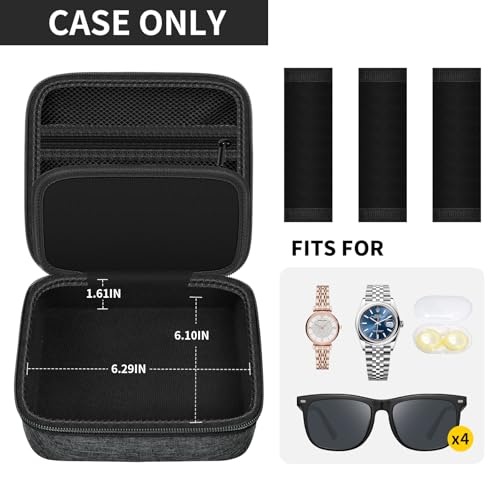 Travel Sunglass Organizer Case for Quay Polarized Sunglasses Men Women, Trendy Glasses Storage Box (Bag Only)