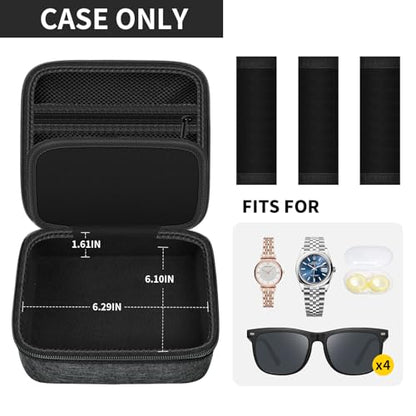 Travel Sunglass Organizer Case for Quay Polarized Sunglasses Men Women, Trendy Glasses Storage Box (Bag Only)