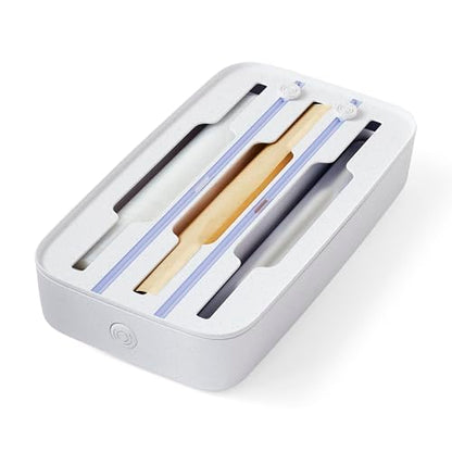 YouCopia StoraRoll Food Wrap Dispenser 3-in-1, Aluminum Foil Wrap Organizer