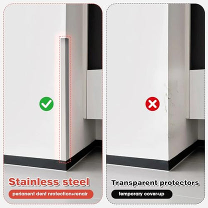 304 Stainless Steel Wall Corner Guard 2 x 2 x 48 inch, Pack of 10 Metal Wall Corner Protector with 90-Degree Angle for Wall Protection and Decoration (10)