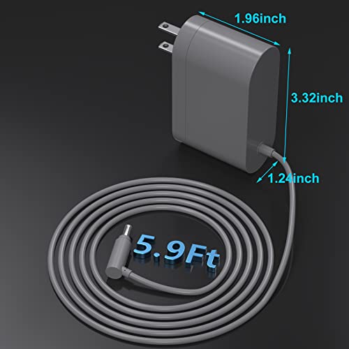 26.1V Replacement for Dyson Charger Compatible with Dyson V6 V7 V8 Car+Boat Cordless Vacuum –(Not for V10/V11/V12 Models), 5.9FT Cord