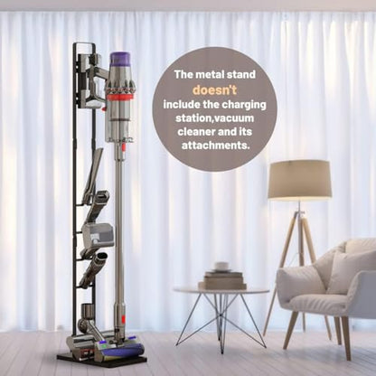 Foho Vacuum Stand Compatible for Dyson V15 V11 V10 V8 V7 V6, Stable Metal Storage Bracket Holder for Handheld DC30 DC31 DC34 DC35 DC58 DC59 DC62 Cordless Vacuum Cleaners & Accessories