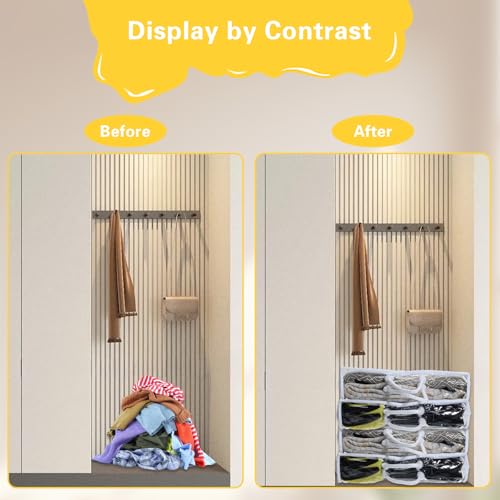 8 Pcs Zippered Storage Bags Clear Sweater Storage Bag PVC Plastic Storage Bags for Blankets Clothes Closet Quilt Pillow Bed Sheet Organizer with Zipper Cube Organizer (15 x 12 x 3.15 Inch)