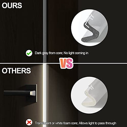 40 ft Kerf Weather Stripping Door Seal for Exterior Doors, White | Press-in kerf seal for grooved door frames is not self-adhesive, replaces worn seals, and helps reduce drafts and energy loss