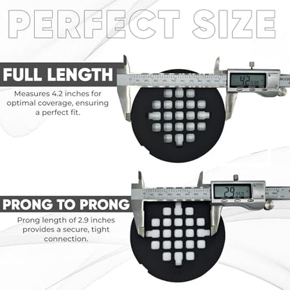 4 ¼” Matte Black Snap-in Shower Drain Cover - Premium Round Black Grate Replacement - 4.25" OD Strainer - Easy Install - Durable Solid Brass Construction