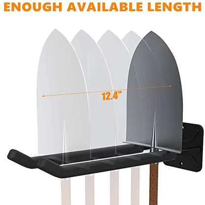 TORACK Garage Hooks Heavy Duty Tool Organizer, Wall Mount Hanger Rack Garage Storage Utility Hooks for Car Tires, Ladders, Chairs, Strollers, Power Tools, Garden Tools (2 Pack, 12.4" Hook)