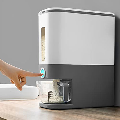 Sooyee 22 Lbs Rice Dispenser with Measuring Cup