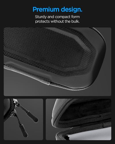 Spigen Life Hard Shell Sunglasses Case with Carabiner and 2-Way Belt Strap | Included Bottle Opener, Cleaning Cloth I For Hiking, Travel, Daily Use I Universal Fit for Meta, Ray-Ban, Oakley, Sunglasses