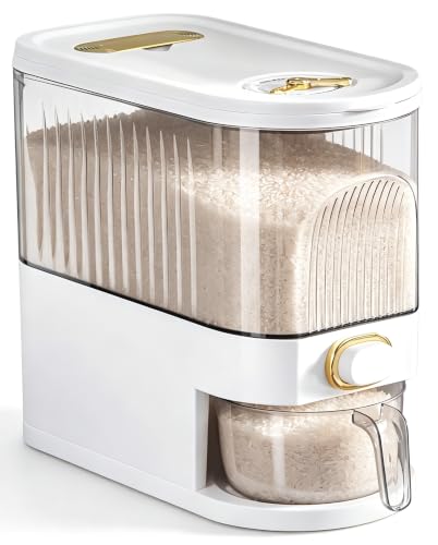 Clear Rice Dispenser 11Lb with Measuring Cup (Clear | Plastic)