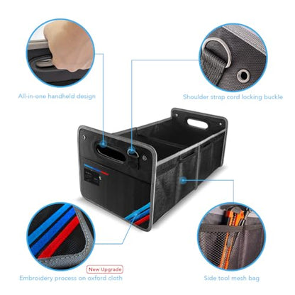 Car Trunk Organizer, Waterproof Collapsible Portable Multipurpose Storage Box, Tool Grocery bag organizer, Organizer For X1 X3 X5 E30 Suv Garage Home