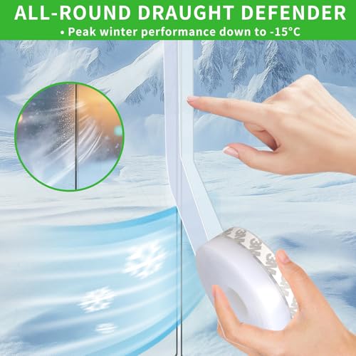 Door Weather Stripping Door Seal Strip, 1.8 in Self Adhesive Clear | Door Draft Stopper - House and Glass Shower Doors Silicone Sealing for Door and Windows Gaps of Collision and Side
