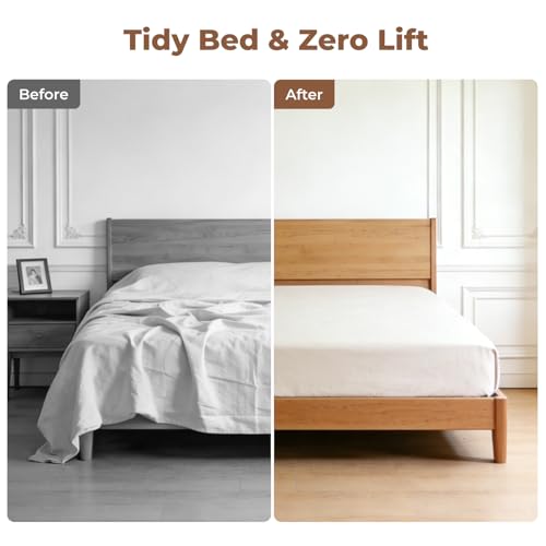 DR.OXXIER 2-Piece Acacia Wood Mattress Lifter and Bed Maker Set for Seniors | Solid acacia wood, ergonomic grip, lever-action lift for tucking sheets. Ideal for seniors, caregivers, reduces back pain