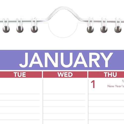 AT-A-GLANCE 2026 Wall Calendar, 8" x 11", Small, Ruled Blocks (PM12826)