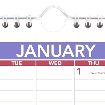AT-A-GLANCE 2026 Wall Calendar, 8" x 11", Small, Ruled Blocks (PM12826)