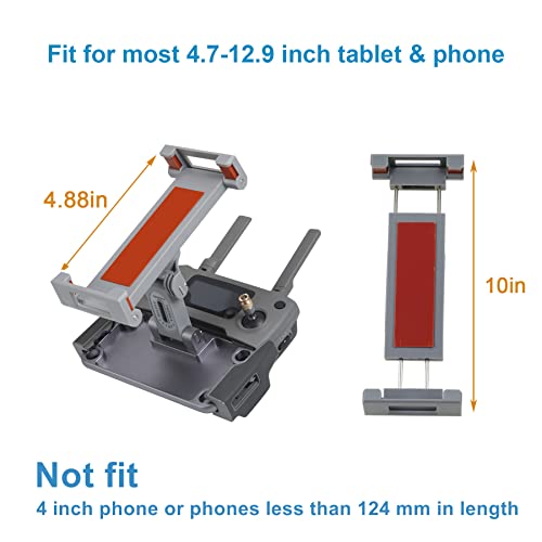 Hanatora 4.7-12.9 Inch Tablet Holder Mount for DJI Mavic Mini,Mini SE,Mavic 2 Pro/Zoom,Spark,Mavic Air/Pro Platinum Remote Controller, Aluminum Phone Accessories