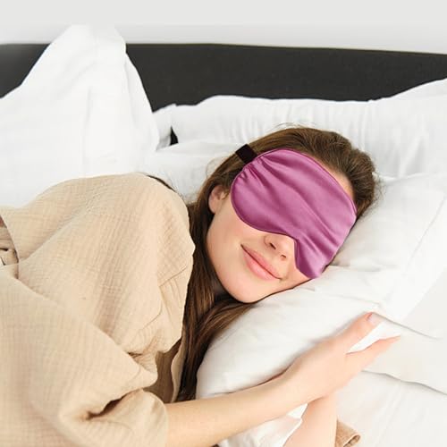 20 Pieces Silk Sleep Mask Silk Masks for Sleeping,MulticoloredDyrfo | Eye Mask with Adjustable Strap,Soft Sleeping Mask Eye Cover,Comfortable Blindfold Eyeshade for Women Men Sleeping Travel Nap