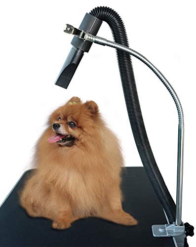 Dog Pet Grooming Table Hair Dryer Stand Hose Tube... (Silver)