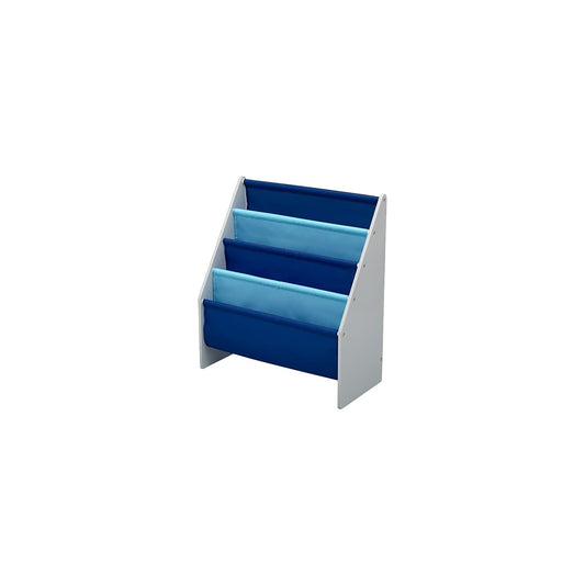 Sling Book Rack Bookshelf for Kids - Easy-to-Reach... (Grey/Blue | Wood)