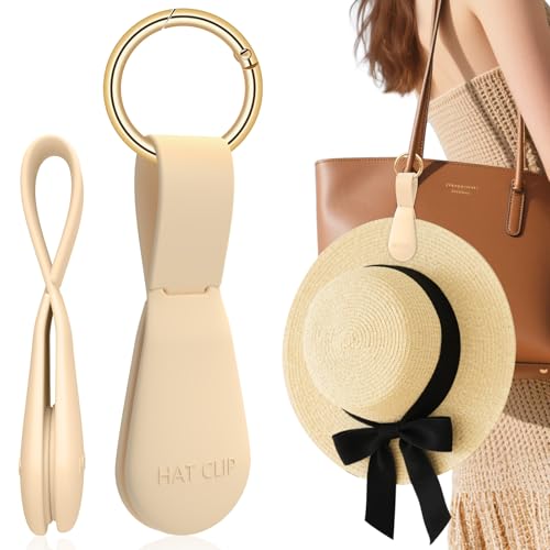 Magnetic Hat Clip for Travel, Silicone Hat Holder...