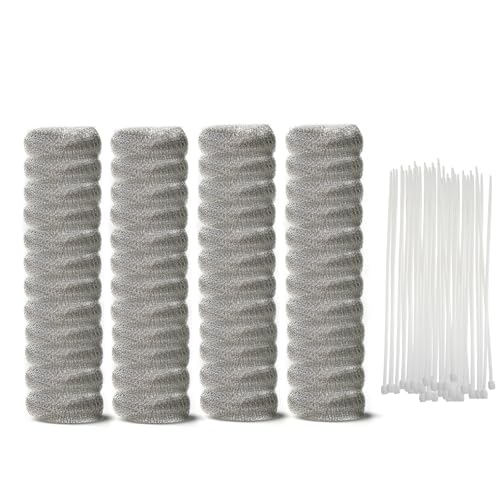 48 PCS Washing Machine Drain Lint Trap, Lint Traps, Lint Catcher for Washing Machine, with 48 Nylon Cable Ties