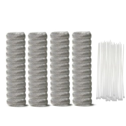 48 PCS Washing Machine Drain Lint Trap, Lint Traps, Lint Catcher for Washing Machine, with 48 Nylon Cable Ties