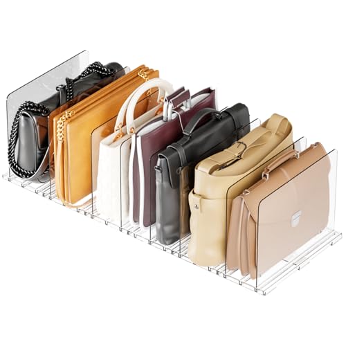 Clear Acrylic Shelf Dividers for Closet Organizati...