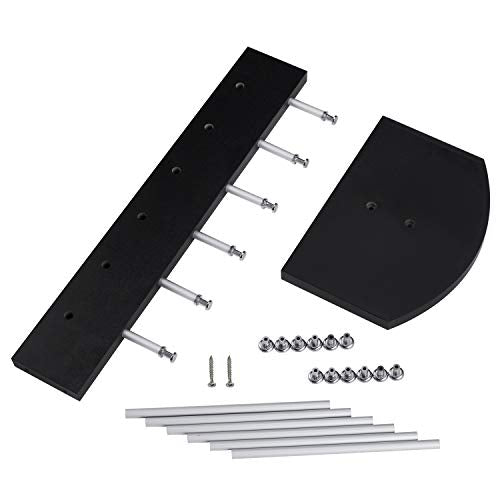 Polmart Sunglass / Eyewears Display Stand, Black (Single-Tower, 6-Pair Capacity)