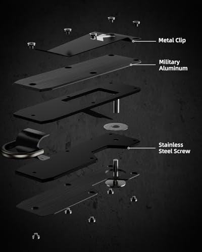 Key Organizer for Men Compact Key Holder Minimalist Key Case Metal Key Chain Key Holder for Keychain Secures 2-5 Keys