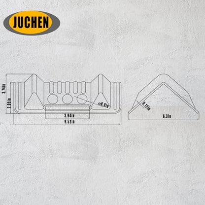 JUCHEN Flatbed Edge Protector,Cargo Corner Protector.(30Packs) | V-Shaped Protective Corner Guards,Protects Cargo Edges from Wear & Tear.Blue