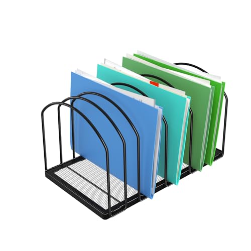 Desk File Sorter Organizer, 9 Section File Rack, B... (black)