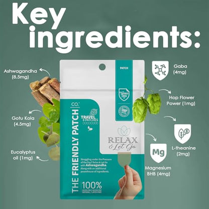 The Friendly Patch Travel Essentials Multi-Pack includes 8 Patches: Snooze Sleep Patches, Ashwagandha calm, Boost Energy Patch, and Shield for Sleeping, Relaxing, and Energy.