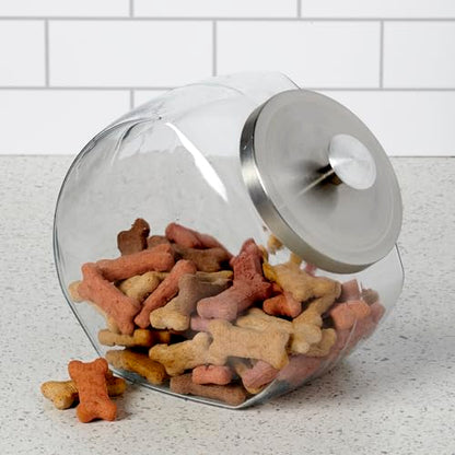 Anchor Hocking Penny Candy Jar 1 Gallon Glass Jar with Lid, Set of 2 Jars