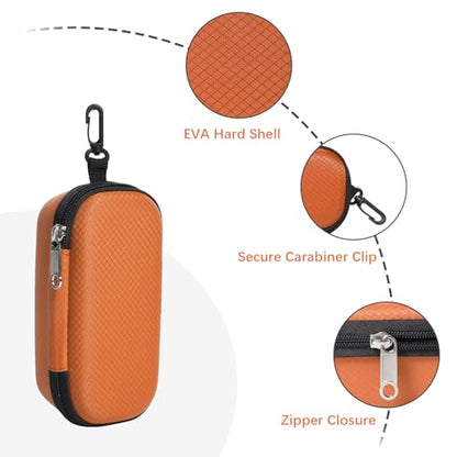 Bukere Double Eyeglasses Case with Adjustable Slots, EVA Hard-shell Travel Dual Glasses Sunglasses Organizer for Men Women
