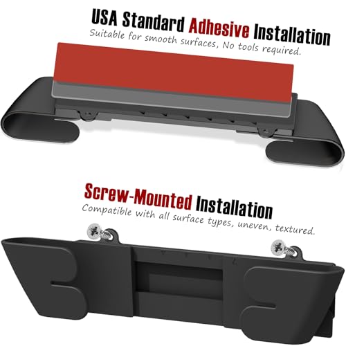 Adjustable Universal Pot Lid Holder Organizer for Cabinet - Upgraded Patented 3 Pack Pan Lids Organizers Inside Door Wall Mount Pots Top Rack for Kitchen Cupboard Fit 6" to 13" (Black)