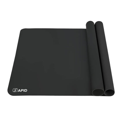 2Pcs Thick Silicone Mat Crafts Large Silicon Sheet... (Black | Silicone)