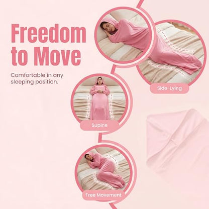 TailWaggers 2026 New Wearable Sleep Pod Hug Blanket, A Deeper Sleep Set, Portable Travel Nap Kit for Camping, Travel& Daily