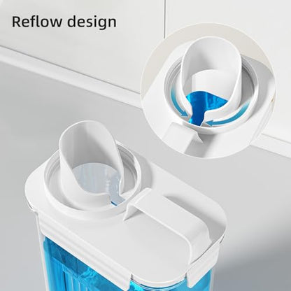 94oz Laundry Detergent Dispenser Container,Laundry Soap Dispenser,2 Pack | Fabric Softener Dispenser,Liquid Laundry Detergent Organizer for Laundry Room Organization