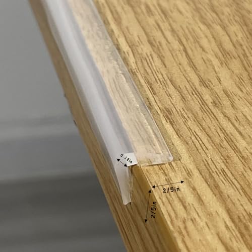 Edge Protector 100% Silicone, Baby Proofing Thin Corners Clear Guards, Pre-Tape Adhesive Soft for Kids Safety, Child Table Cabinets Furniture Bumper, 12 FT