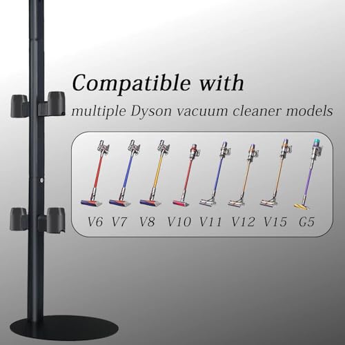 Lasvea Vacuum Stand Compatible with V7 V8 V9 V10 V11 V15 Gen5(Max.11 Accessories),Metal Storage-Bracket-Holder-Stand-Organizer Easy-Access Storage Docking Station