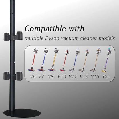 Lasvea Vacuum Stand Compatible with V7 V8 V9 V10 V11 V15 Gen5(Max.11 Accessories),Metal Storage-Bracket-Holder-Stand-Organizer Easy-Access Storage Docking Station
