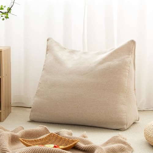 Triangular Comforter Storage Bag/Wedge Pillow Cove... (Beige | Polyester)