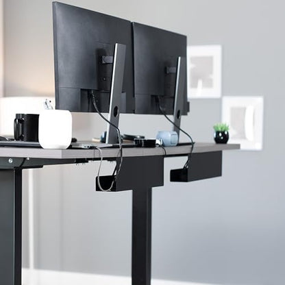 Under Desk 17 inch Cable Management Trays, Power S... (Black)