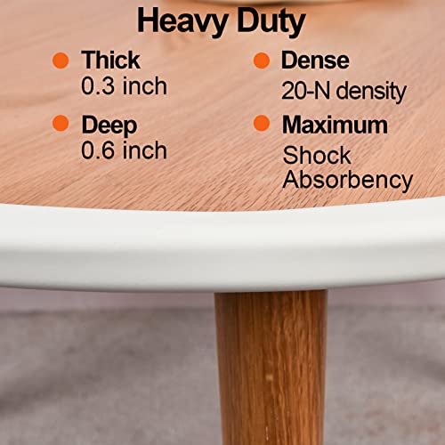 2 Pack Baby Proofing Edge and Corner Guards, 32.8 ft + 8 Corners, White | NBR Foam, 3M Adhesive, Cut-to-Fit Edge Roll, 8 Corner Guards, Furniture Edge Protection