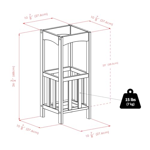 Winsome Rex Umbrella Stand with Metal Tray, Walnut (94712)