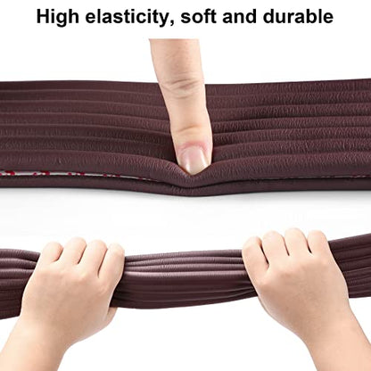 Upgraded Baby Proofing Edge Corner Protector, 16.4ft Edge Guards Padding with 3M Adhesive, Extra-Wide Soft Rubber Foam Padding, Furniture,Sharp Edge Safety Corner Edge Bumper Guard- Brown